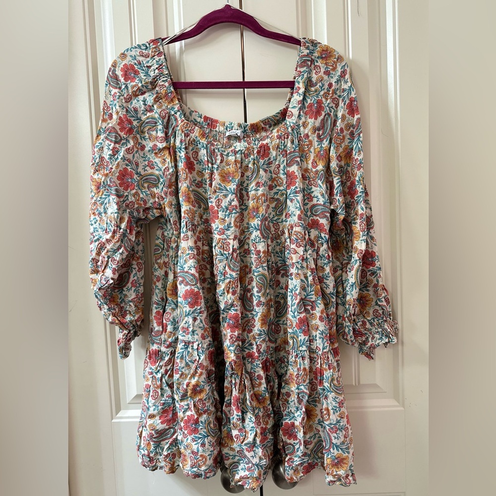 Floral boho style dress